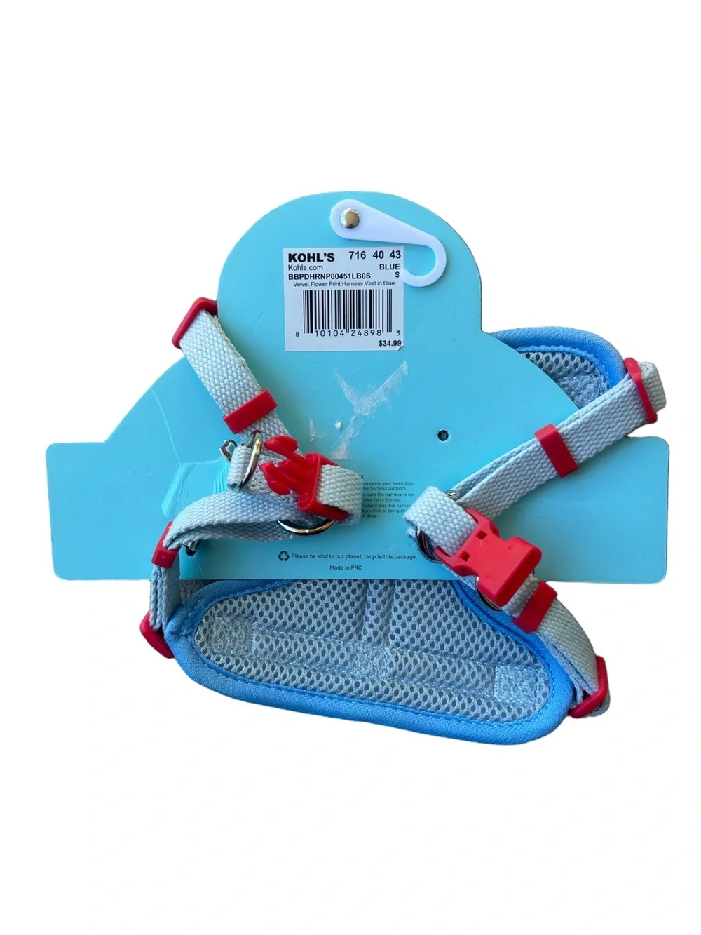 Blueberry Pet Harness size Small